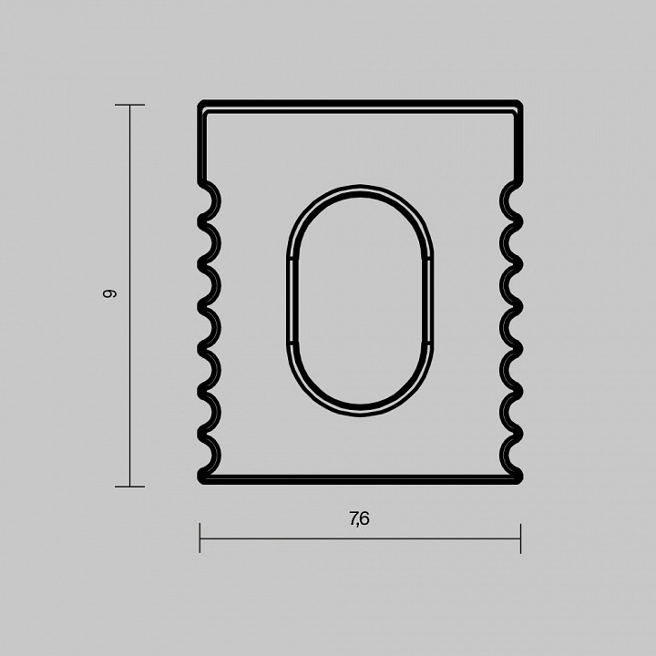 Заглушка для профиля Maytoni 642017