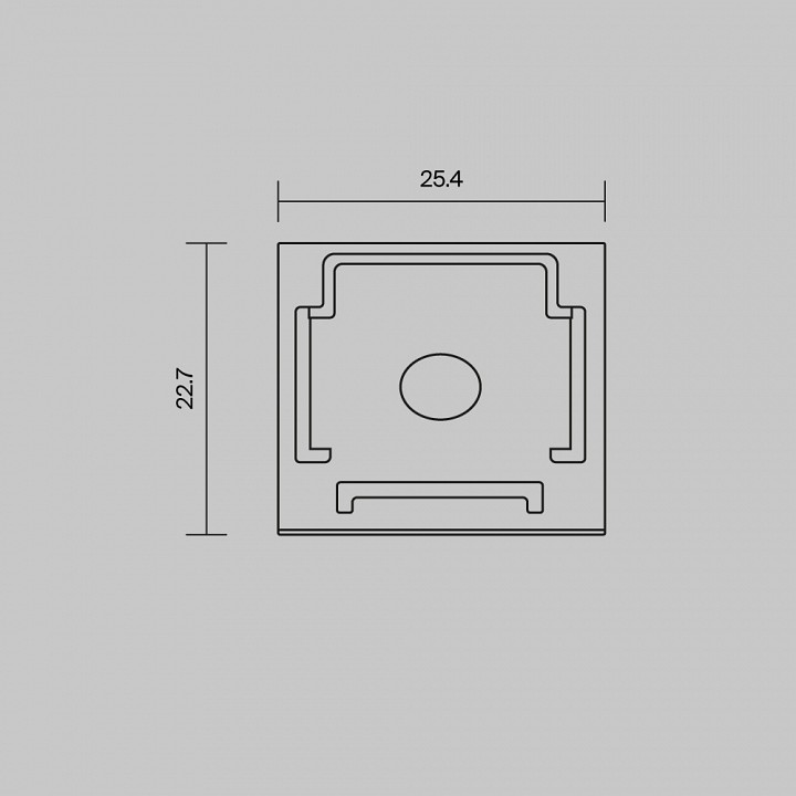 Заглушка для профиля Maytoni TRA011P черная 642065