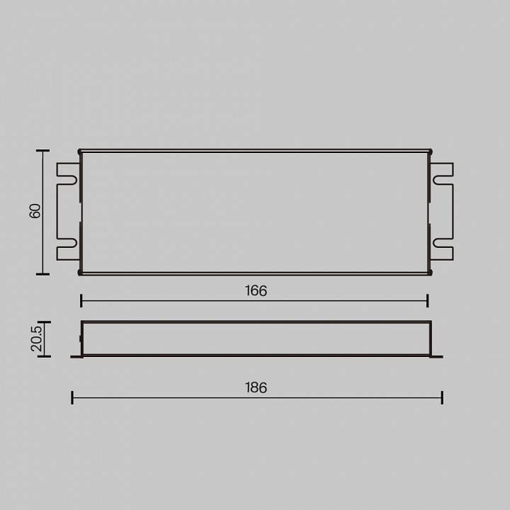 Блок питания Maytoni TRIAC диммируемый 24V 60W IP67 734001