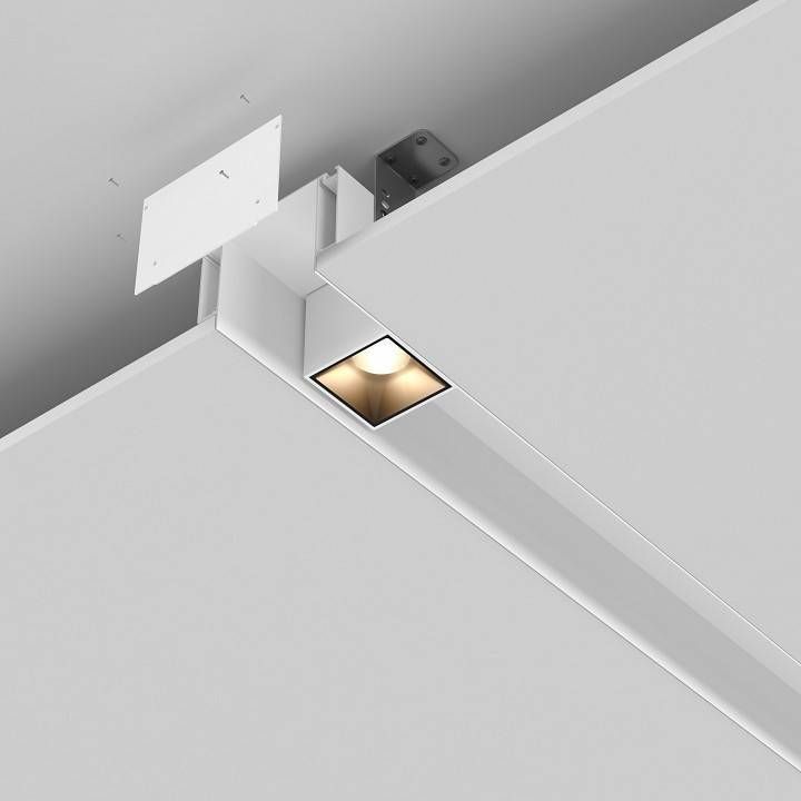 Профиль алюминиевый встраиваемый Maytoni ALM013EC 2 м ALM-11681-PL-W-2M