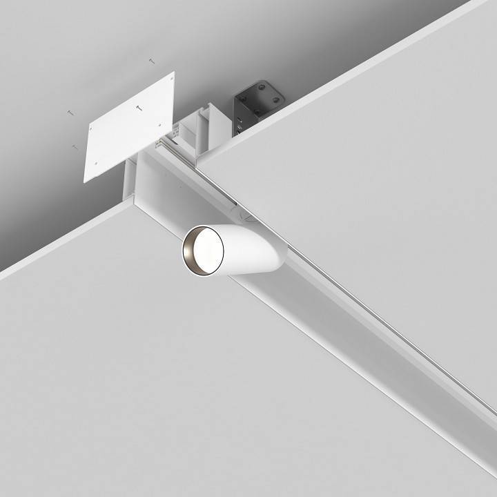 Профиль алюминиевый встраиваемый Maytoni ALM013EC 2 м ALM-11681-PL-W-2M