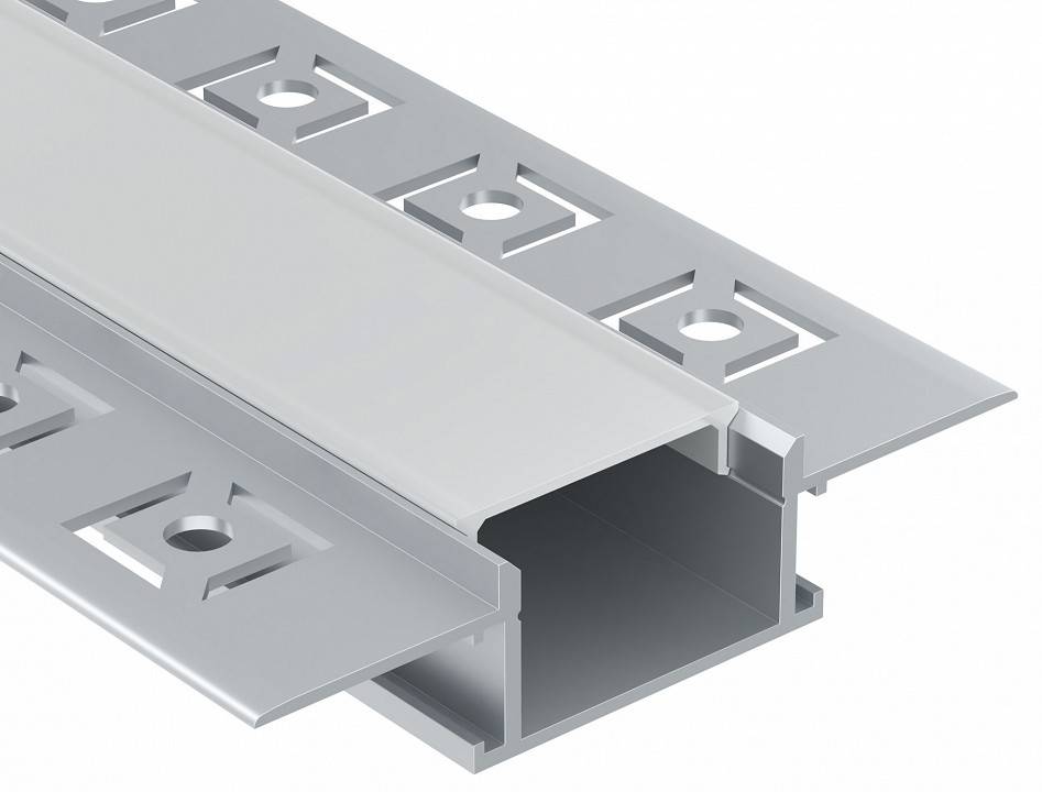Профиль алюминиевый встраиваемый Maytoni 2 м ALM011S-2M