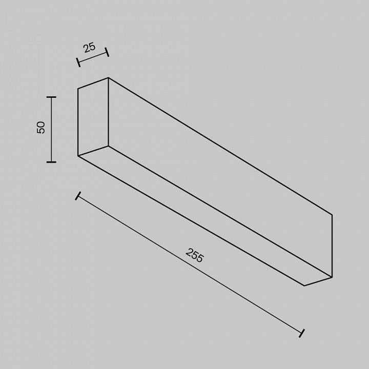Накладной светильник Maytoni Basis 20 Вт C068CL-20W3-6K-B