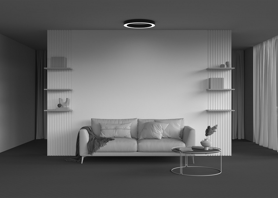 Накладной светильник Maytoni Lua C093CL-45W4K-B