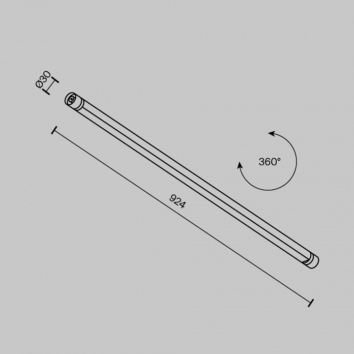 Модульный светильник Maytoni Basis C147CL-L900-24W3K-B