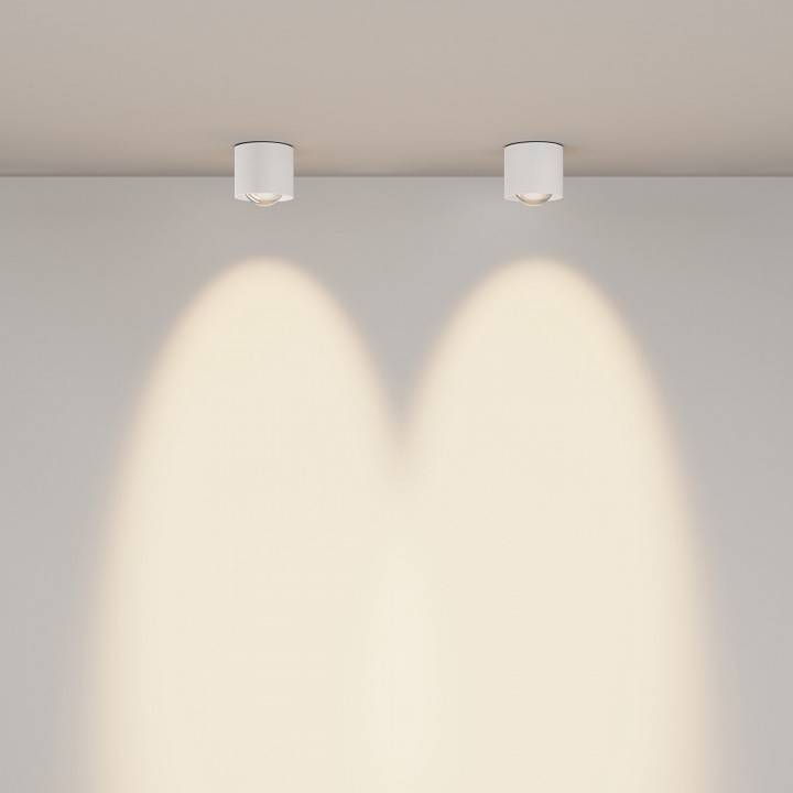 Светильник накладной Maytoni Lens 15 Вт 3000K белый C217CL-15W3K-W