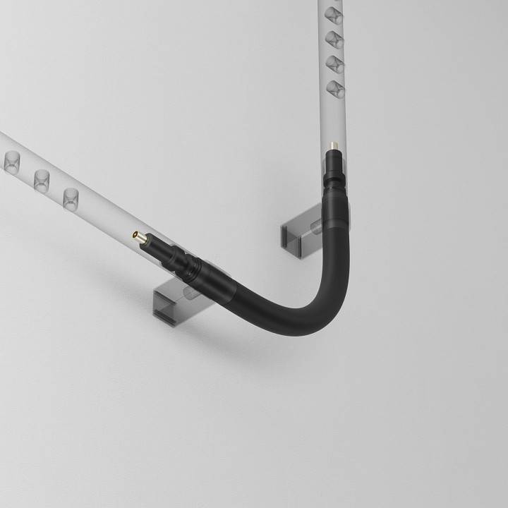 Соединитель угловой L-образный для модульных светильников Maytoni Accessories for system Axity CA005FC-B