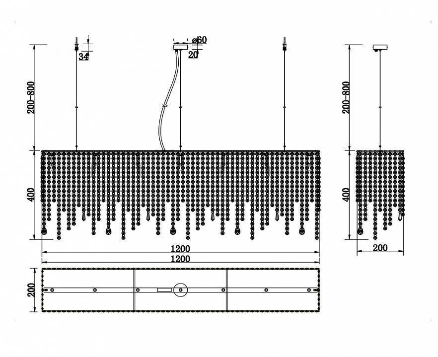 Подвесная люстра Maytoni Empress DIA002PL-07CH