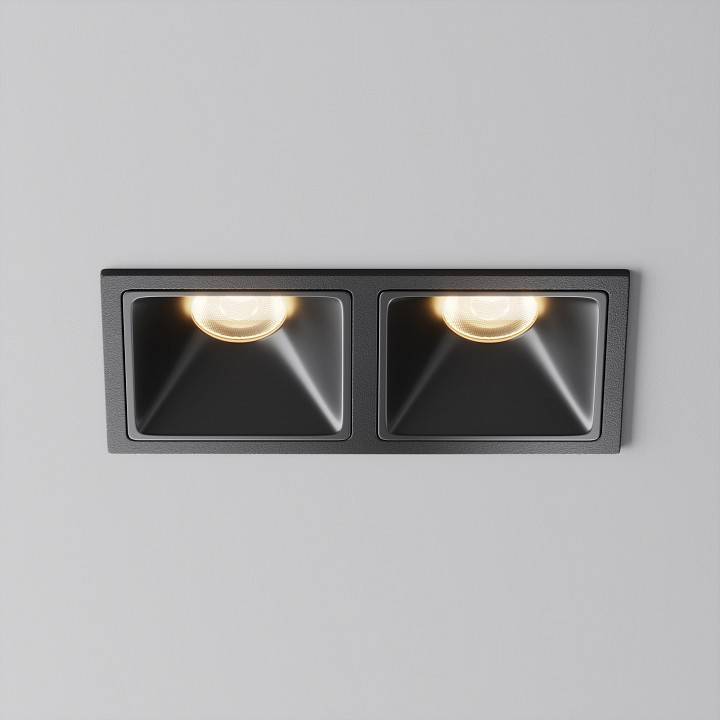 Встраиваемый светильник Maytoni Alfa LED DL043-02-10W3K-SQ-B-1