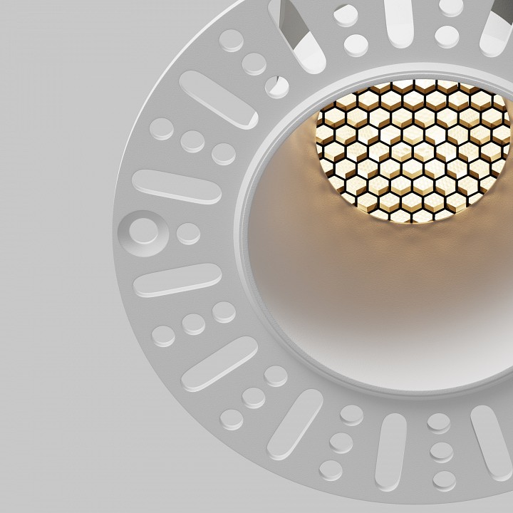 Встраиваемый светильник Maytoni 10 Вт 3000 K белый DL120-10W-3K-TRS-W