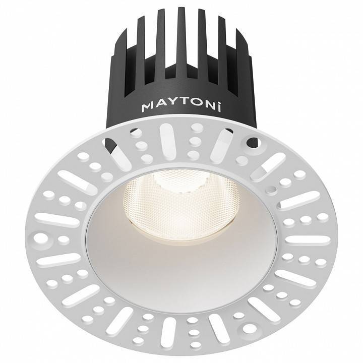 Встраиваемый светильник Maytoni Dip 15 Вт 4000 К белый DL121-15W-4K-TRS-W