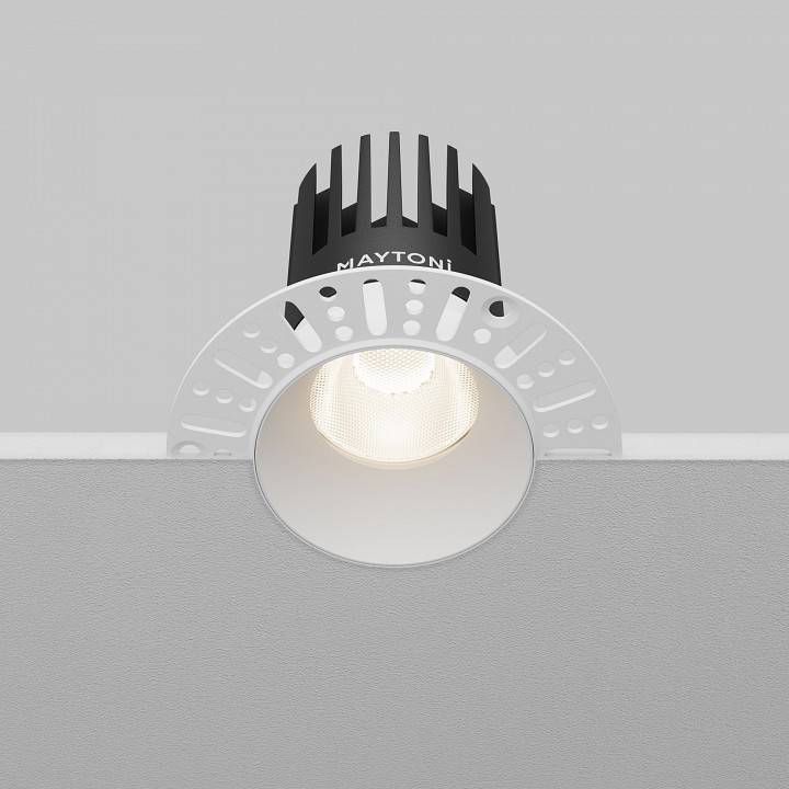 Встраиваемый светильник Maytoni Dip 15 Вт 4000 К белый DL121-15W-4K-TRS-W