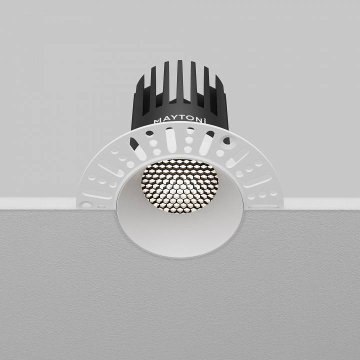 Встраиваемый светильник Maytoni Dip 15 Вт 4000 К белый DL121-15W-4K-TRS-W