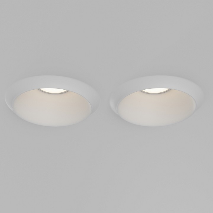 Встраиваемый светильник Maytoni Gyps Modern DL124-GU10-02-TRS-W