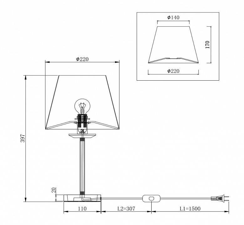 Настольная лампа декоративная Freya Forte FR1006TL-01G