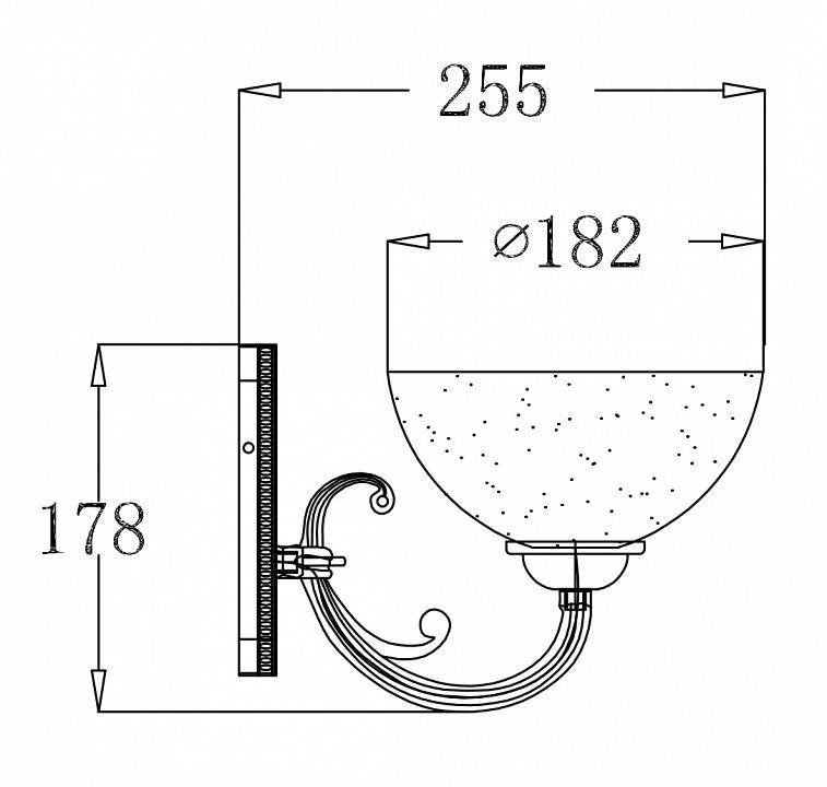 Бра Freya Herbert FR2012-WL-01-BZ