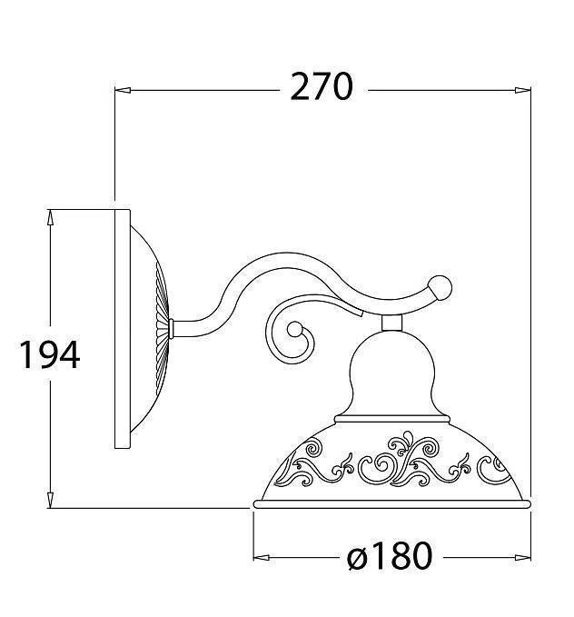 Бра Freya Benoit FR2566-WL-01-WG