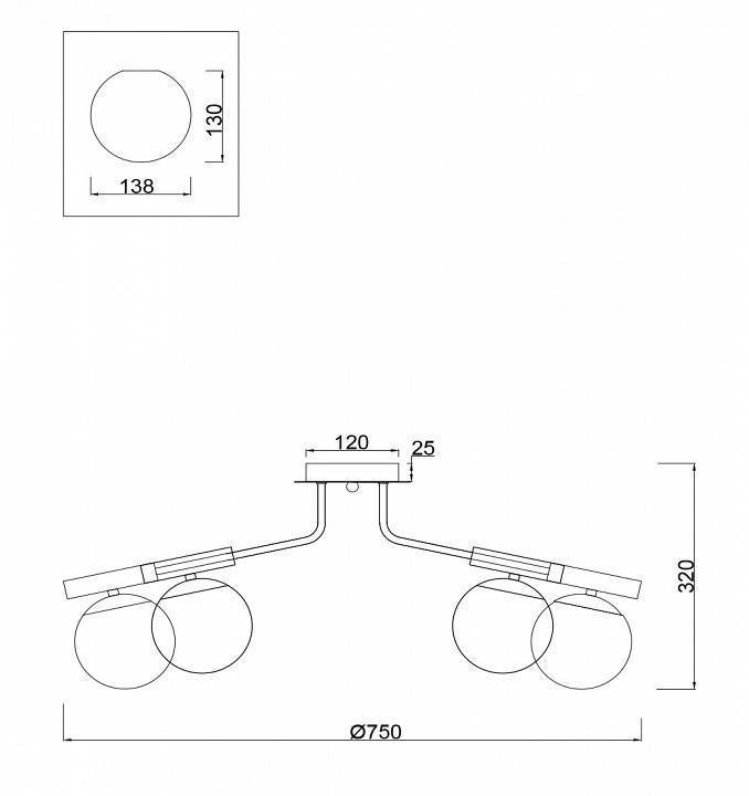 Потолочная люстра Freya Paolina FR5011CL-08B