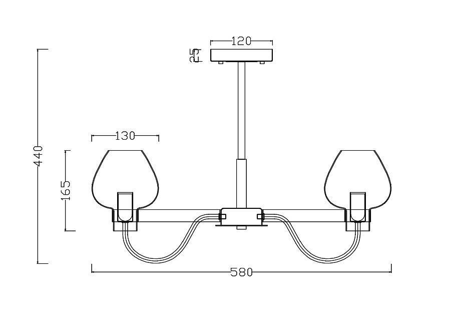 Люстра на штанге Freya Tara FR5028PL-05B