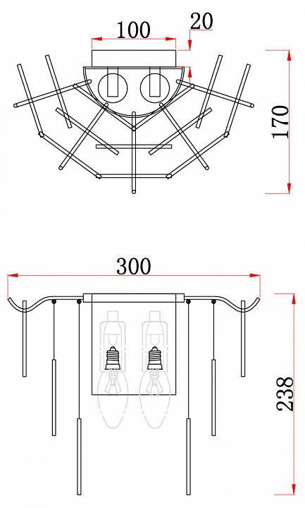 Бра Freya Porto FR5104WL-02BS