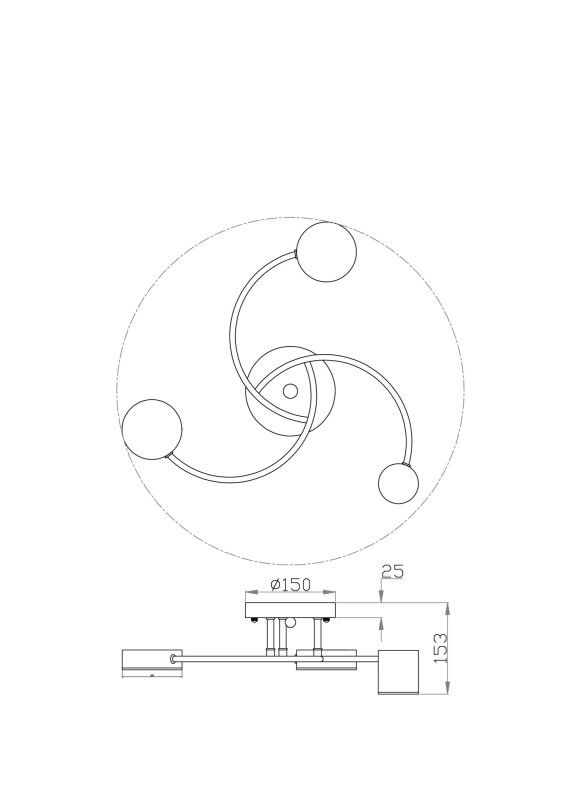 Бра Freya Cosmic FR5457WL-01G