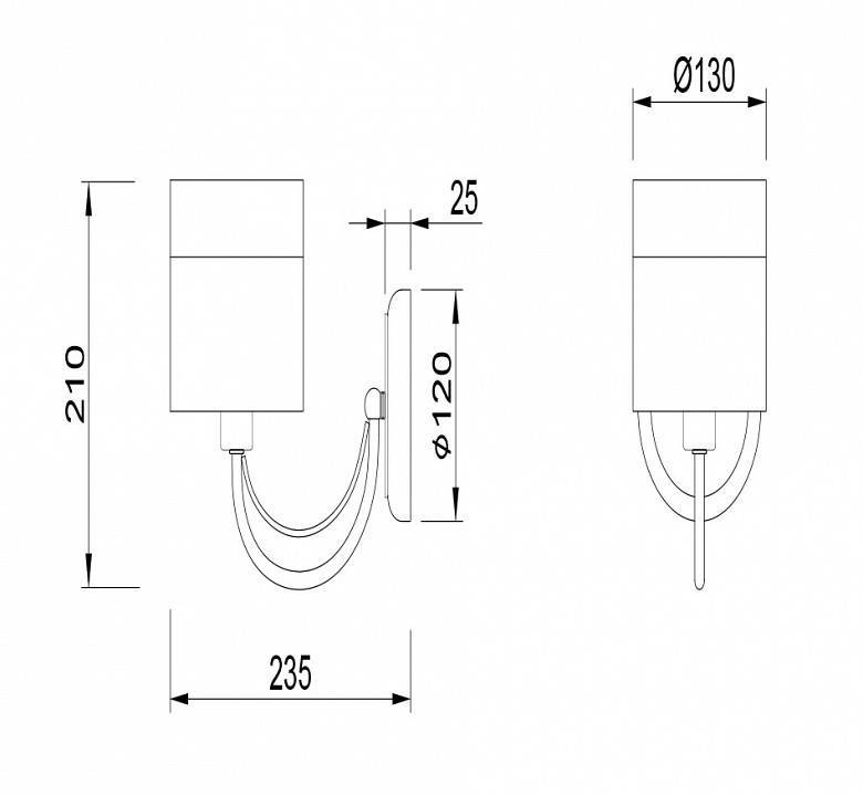Бра Freya Taisia FR5683WL-01CH
