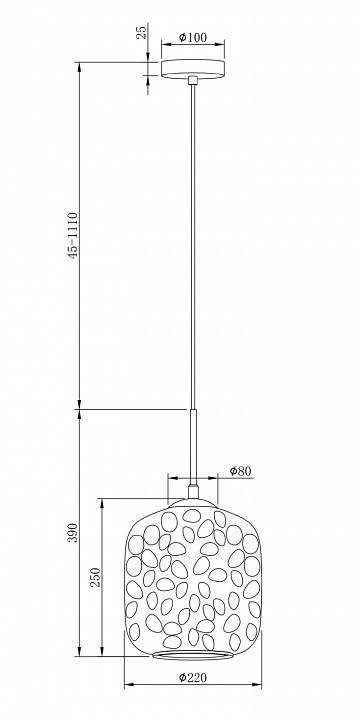 Подвесной светильник Maytoni Dolce MOD001PL-01CFL