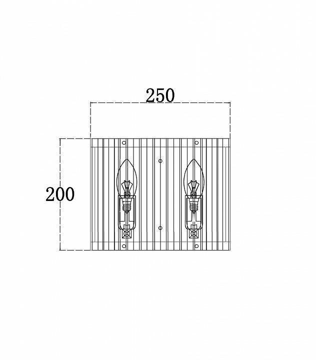 Светильник накладной Maytoni Solar MOD087WL-02G