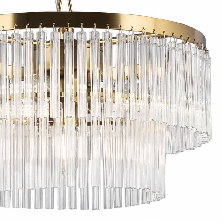 Подвесная люстра Maytoni Colonne 4 лампы Латунь MOD093PL-04BS