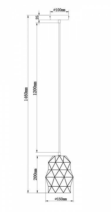 Подвесной светильник Maytoni Louvre 3 лампы MOD199-PL-03-W