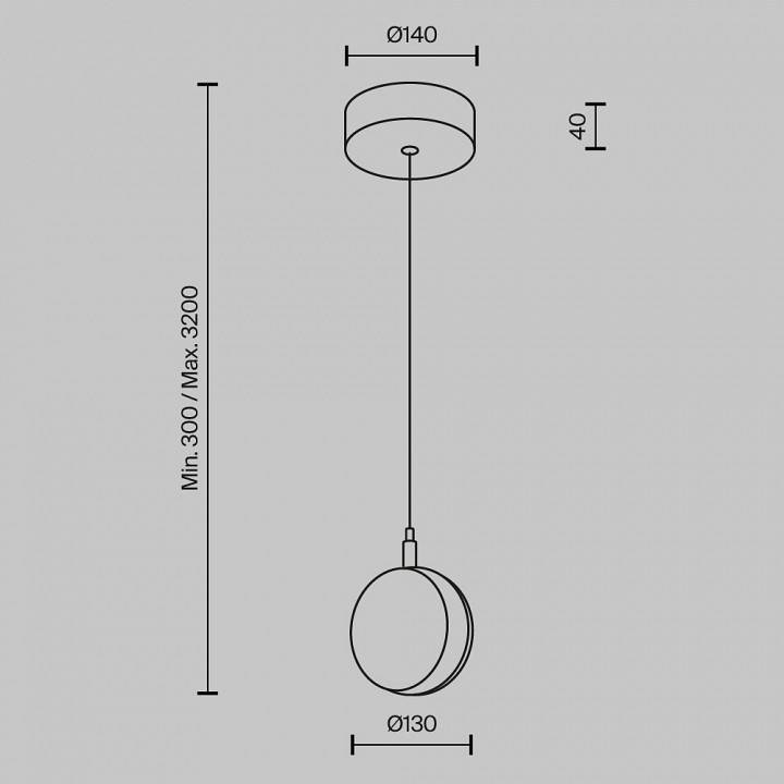 Подвесной светильник Maytoni Mind MOD299PL-L10BS3K