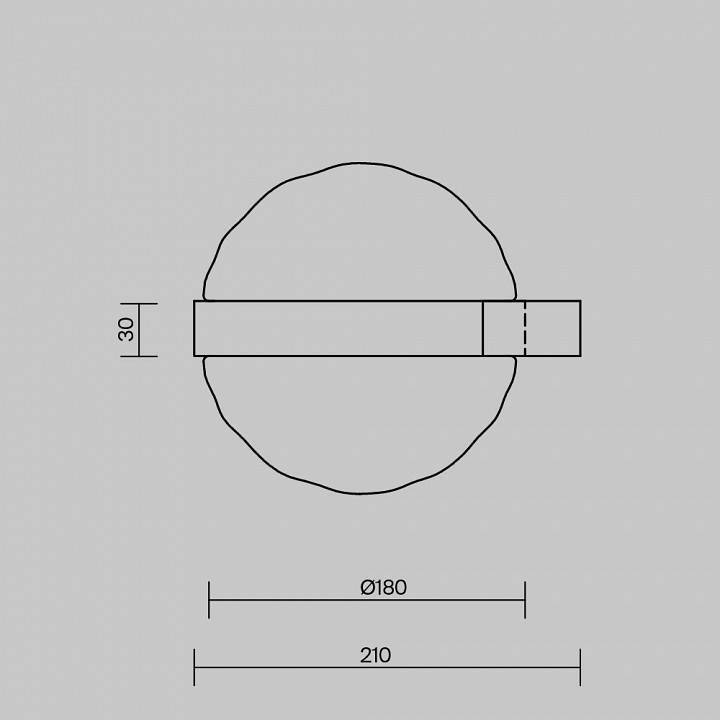 Настенный светильник Maytoni Misterio 6 Вт 3000 К MOD379WL-L6B3K