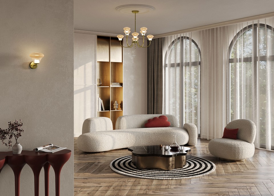 Люстра на штанге Maytoni Dynasty MOD402PL-L20BS3K