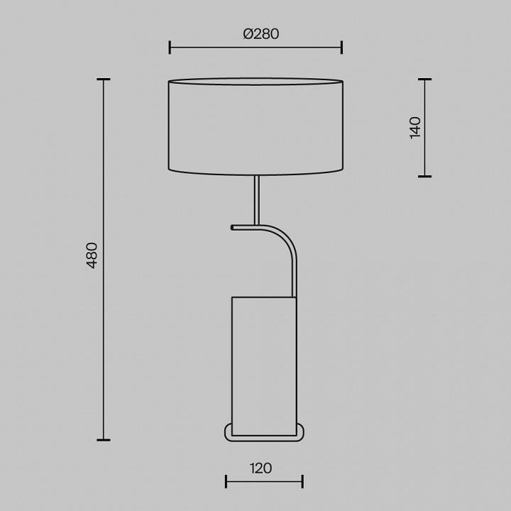 Настольная лампа Maytoni Glamping MOD437TL-02B
