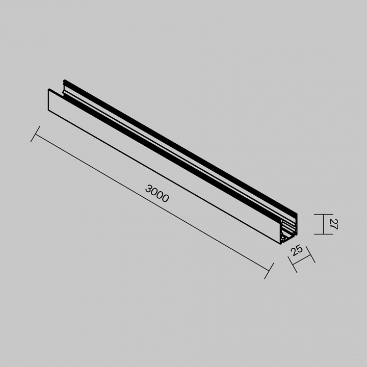 Профиль-держатель Maytoni O-TR002OH-P-B3M