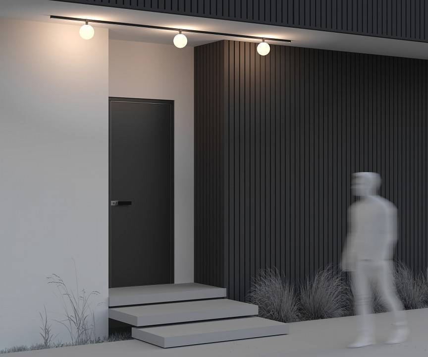 Светильник накладной Maytoni Luna 9 Вт 3000K черный O-TR01-2-S-9WB3K