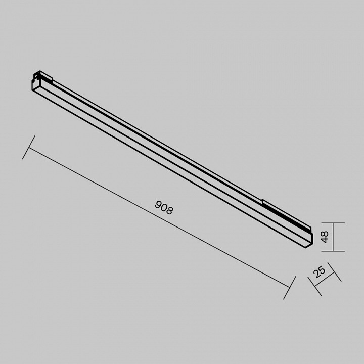 Накладной светильник Maytoni Basis 24 Вт O-TR02-1-S-24WB4K