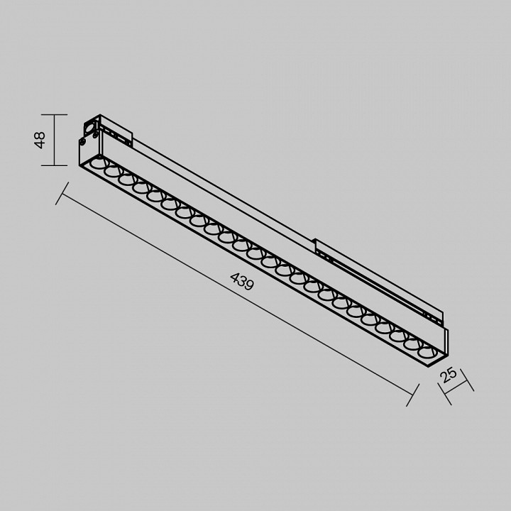 Накладной светильник Maytoni Points 24 Вт 3000K O-TR02-2-S-24WB3K