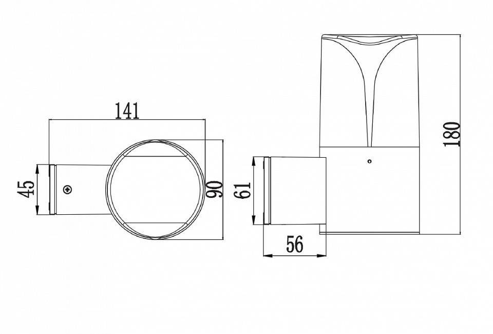 Настенный светильник Maytoni Piccadilly O016WL-01B