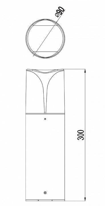 Уличный наземный светильник Maytoni Piccadilly O017FL-01B