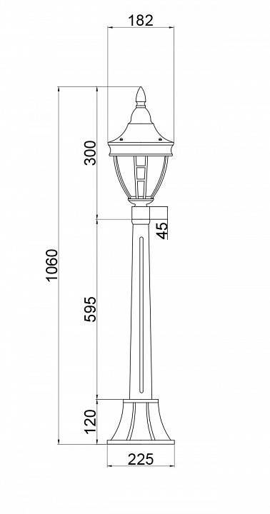 Уличный светильник Maytoni Rivoli O026FL-01B