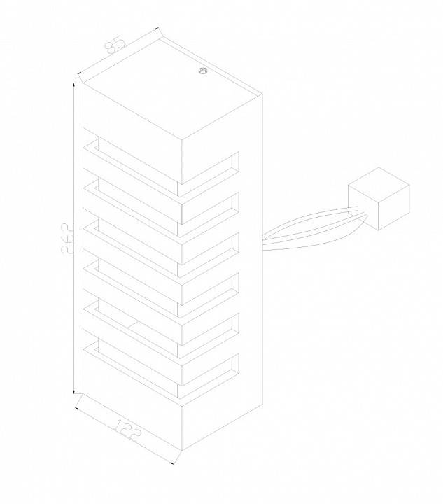 Накладной светильник Maytoni Remsa 2 лампы белый O034WL-02W