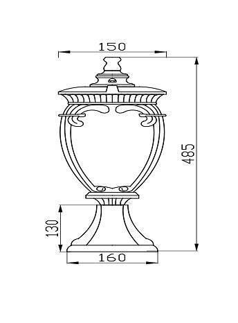 Уличный наземный светильник Maytoni Fleur O414FL-01GB