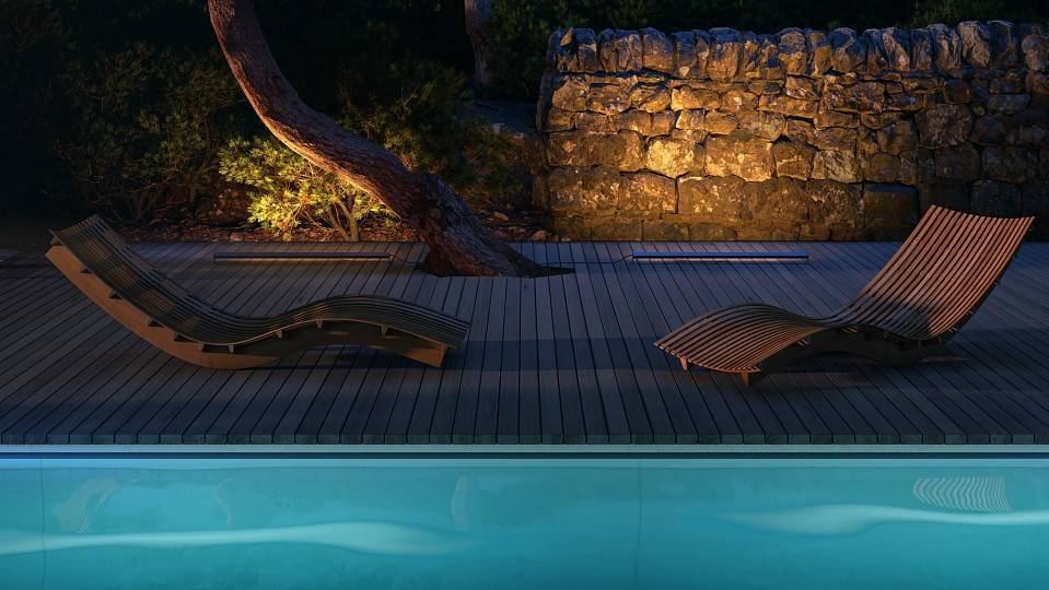 Уличный наземный светильник Maytoni Edge O415FL-L15B3K