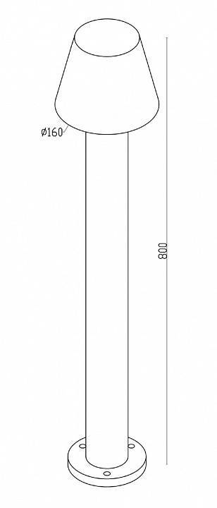 Уличный наземный светильник Maytoni Harz O421FL-L5W