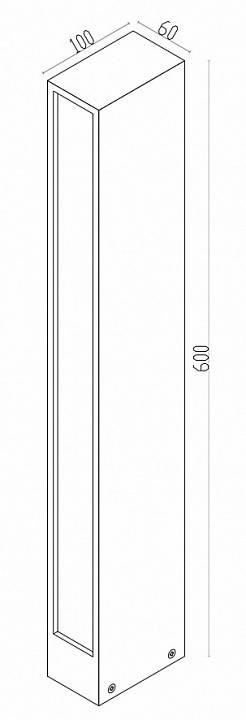 Уличный наземный светильник Maytoni Hof O422FL-L12GF