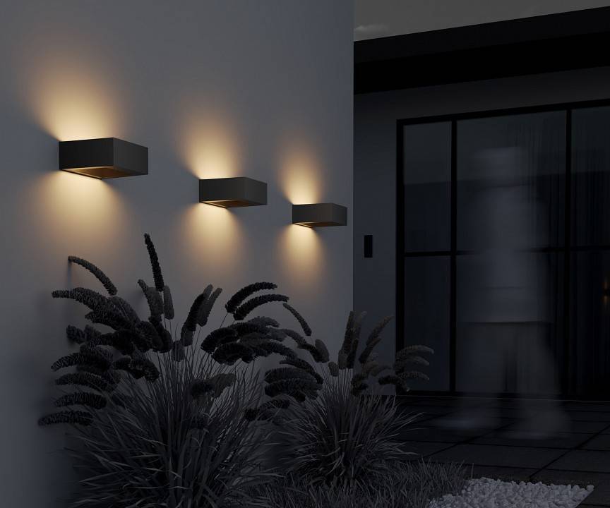 Настенный уличный светильник Maytoni Cont O464WL-L18GF3K