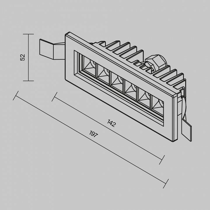 Встраиваемый светильник Maytoni Ghost LED 6 Вт 4000 К O488DL-L6GF4K