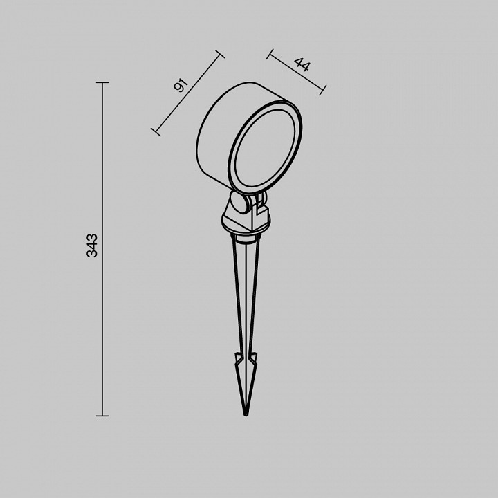 Уличный наземный светильник Maytoni Core O495FL-L18B3K
