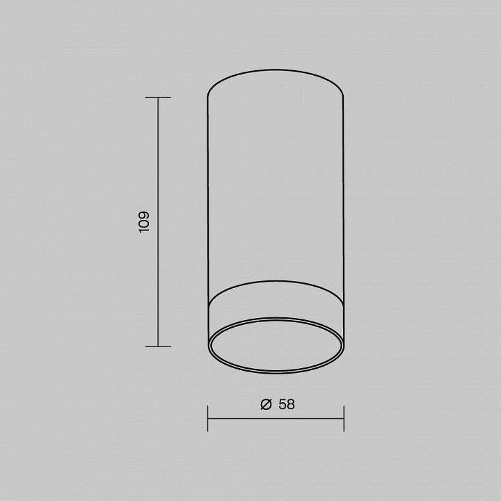Светильник накладной Maytoni Luxe 5 Вт 3000K белый O500CL-L5W3K